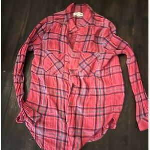 Men's Red Plaid Shirt